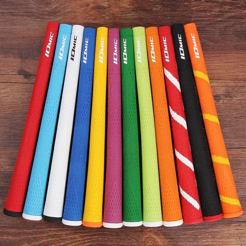 IOMIC-empuñaduras de goma para palos de Golf, empuñaduras de hierro de alta calidad, 12 colores a elegir, 1,8, 7 unidades por lote, envío gratis