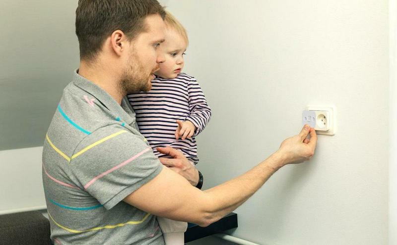 Steckdose Baby Proof ing Abdeckungen selbst klebende selbst schließende Stecker abdeckungen langlebig und stabil kinder sicher Anti-Elektro-Stoßdämpfer