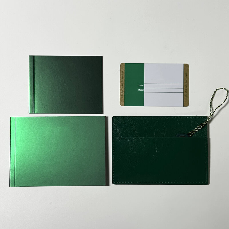 Tarjeta de garantía NFC de seguridad verde de alta calidad, corona antifalsificación y etiqueta fluorescente, etiqueta de serie de regalo para sin caja de reloj