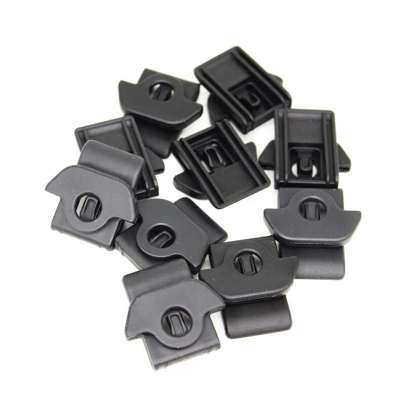 10Pcs Plastic Fasteners Black Fender Apron Clips For Nissan Infiniti 63848-9Y000