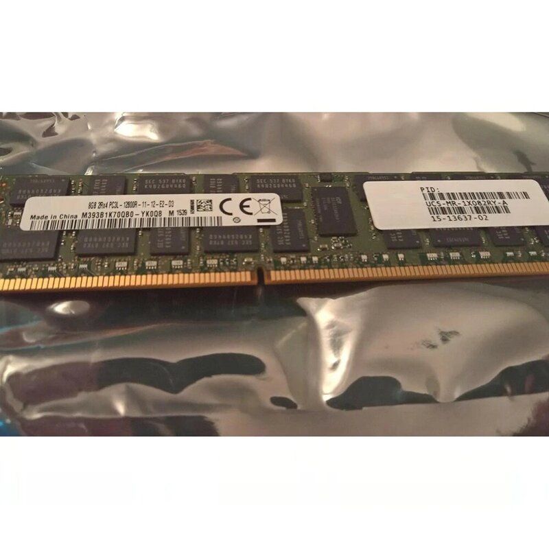 1PCS RAM UCS-MR-1X082RY-A 15-13637-02 8GB 8G PC3L-12800R DDR3 1600 ECC REG Server Memory Fast Ship High Quality Works Fine