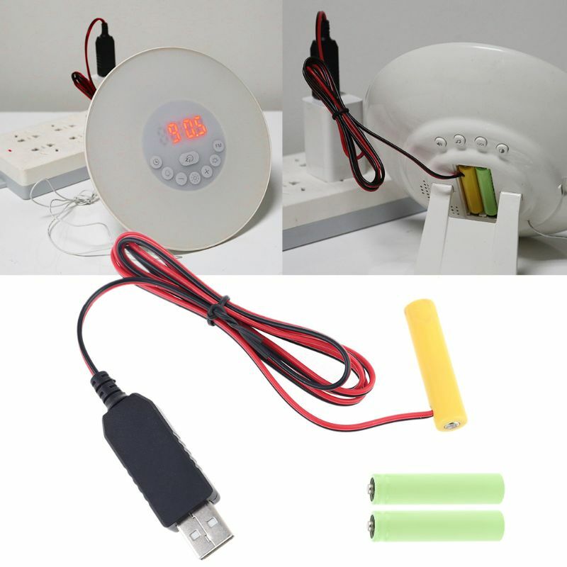 AAA بطارية مزيل مع USB كابل امدادات الطاقة ، يصلح لعبة كهربائية ، مصباح يدوي ، على مدار الساعة ، 1.5 فولت ، LR03 ، 1 إلى 4 قطعة