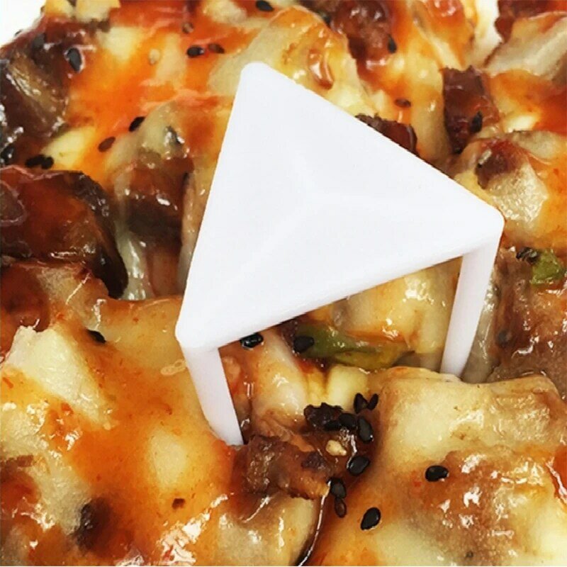 100 Stück Pizza Saver steht Befestigungs regal Pizza halter Pizza Verpackung Stativ Kunststoff Stativ Stapel