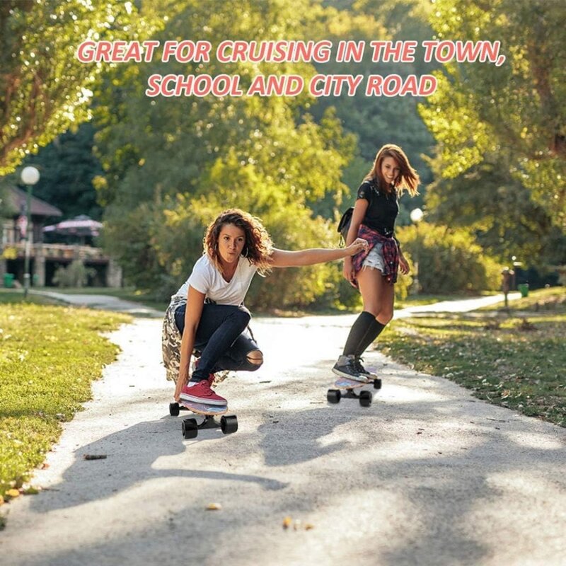 Elektrische Skateboards,350w elektrisches Skateboard mit 12,4 Meilen pro Stunde Höchst geschwindigkeit und 8 Meilen Reichweite, elektrische Skateboards für Erwachsene und Jugendliche
