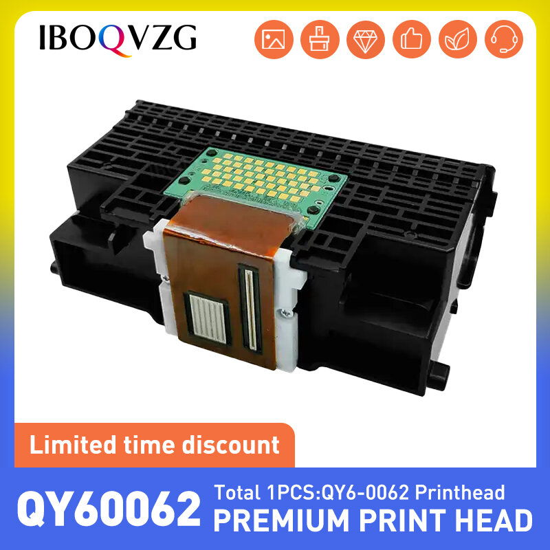 IBOQVZG cabeça de impressão para Canon, bocal impressora jato de tinta peças, QY6-0062, QY60062, IP7500, IP7600, MP960, MP950, MP970