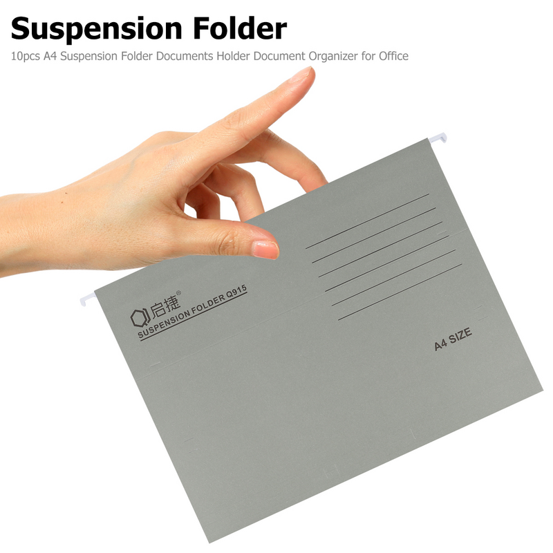 10 Pcs Hanging Work Folder A4 Suspension File Holder Paper Work Fast Document Organizer documenti