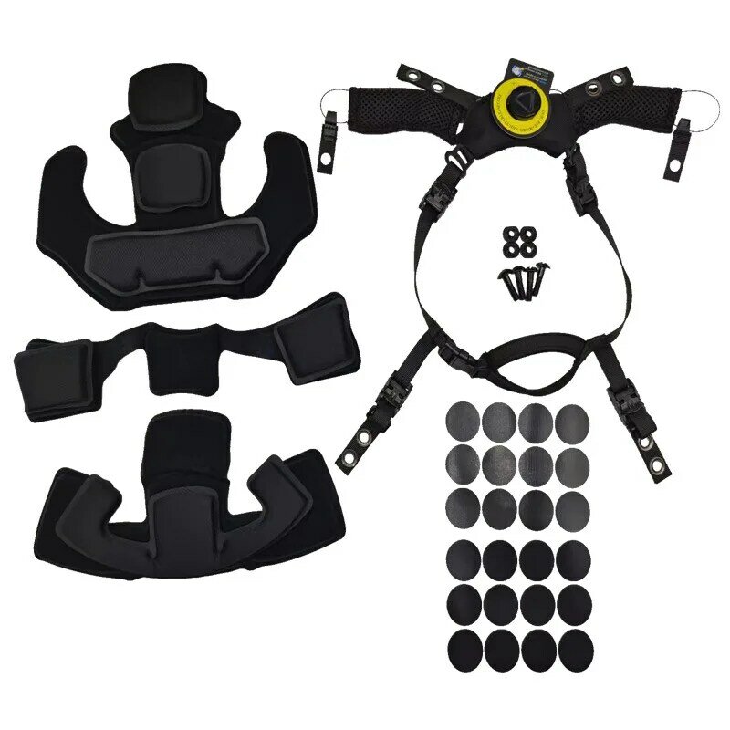 Wendy Helmet Suspension System, Ajuste de botão com Fast MICH, Outdoor Hunting Helmet Acessórios, Liner Sponge Pad