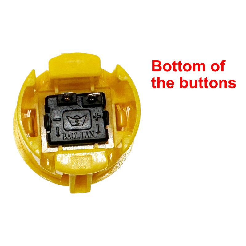 Botones Sanwa de copia de 12 piezas, pulsador circular Baolian de 30mm y 24mm para Arcade, Kit de bricolaje
