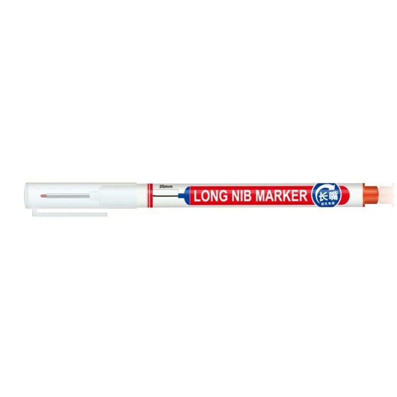 Wasserfeste Zimmermanns-Tintenstifte zum Markieren tiefer Löcher. Markierungsstift mit langer Spitze