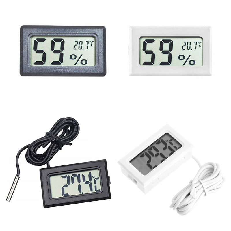 Mini Digital LCD Indoor สะดวกเซ็นเซอร์อุณหภูมิความชื้นเครื่องวัดอุณหภูมิ Hygrometer วัด