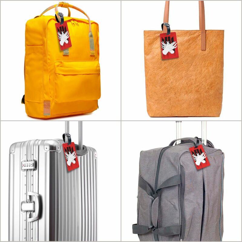 Spersonalizowana etykieta bagażowa Albania ochrona prywatności albańska duma etykietki na bagaż torba podróżna etykiety walizka