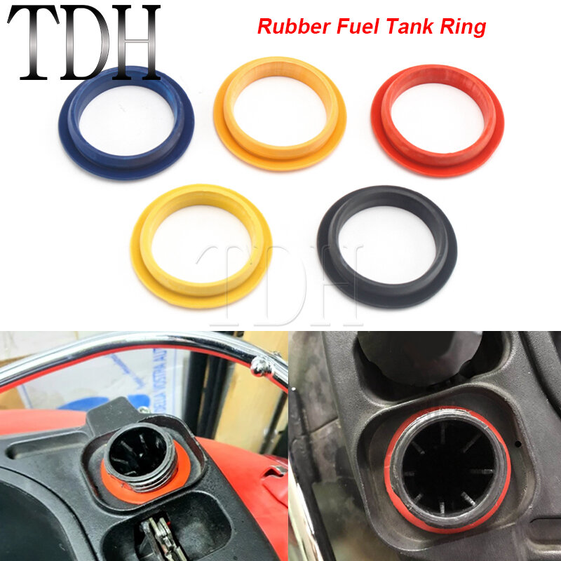Motorcycle Soft Rubber Ring Leak Proof Dust Fuel Tank O-ring Oil Seal Cover Protective Cap Gasket for GTS300 GTS 300 Accessories