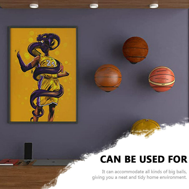 バスケットボールのバレーボールホルダー,3個,バスケットボールの壁の棚,壁のディスプレイラック,ボールホルダーの装飾