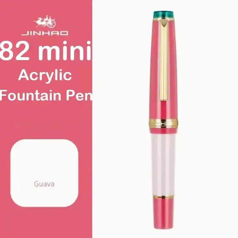 JinHao-82ミニアクリル万年筆、カラーマッチペン、f mペン先、文房具事務用品、ゴールデンインクペン
