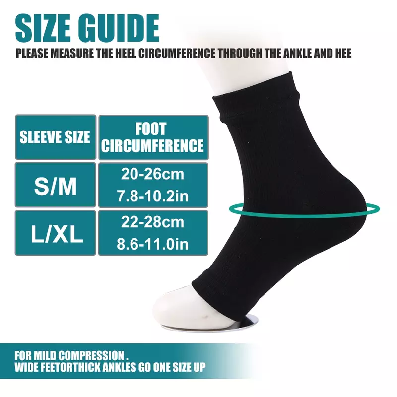 1 пара носков для мужчин и женщин, успокаивающие Компрессионные носки для облегчения невропатии, фиксации голеностопа, подошвенного фасциита, отека