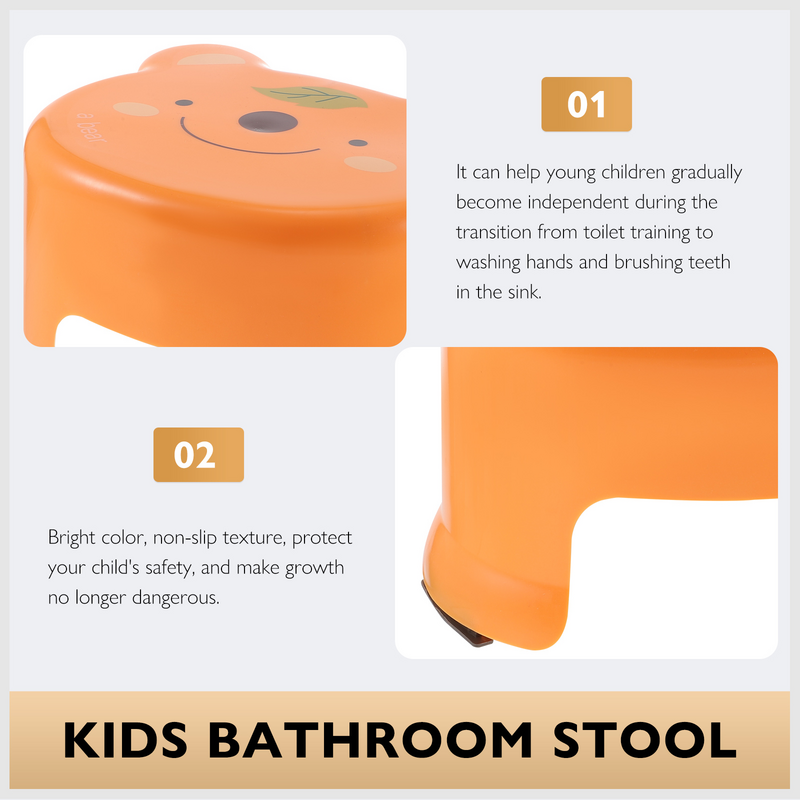 Gadpiparty Step Stool Kids Toddler Plastic Potty Step Stool Bathroom Kitchen Non Slip Step Stool Toilet Potty Training