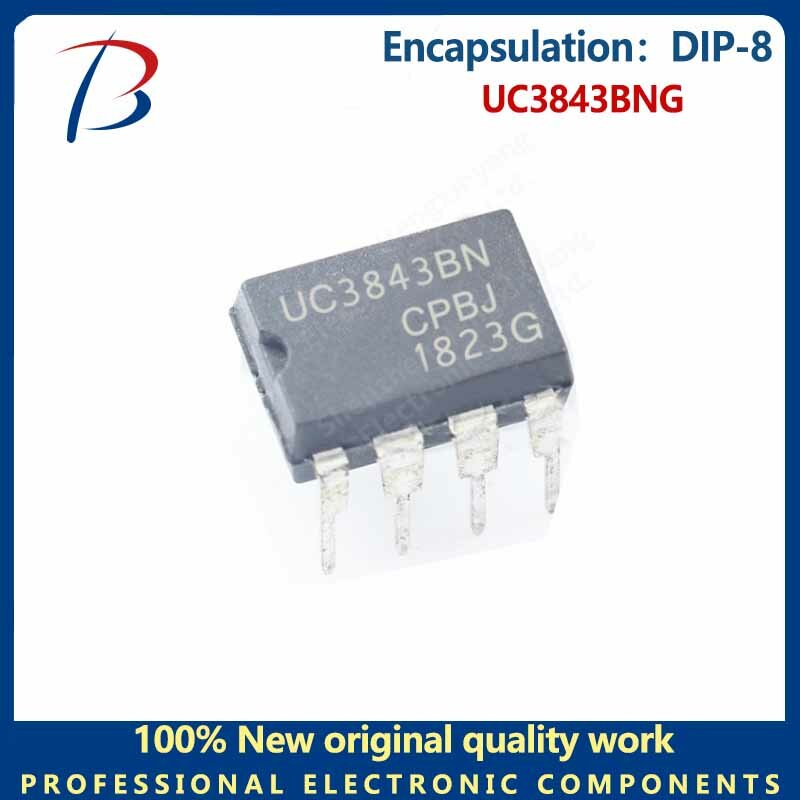 10pcs  UC3843BNG package DIP-8 in-line switch controller chip