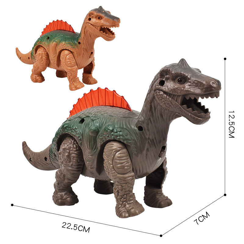Modelo de dinosaurio luminoso para gatear, Robot electrónico para caminar, muñecas iluminadas, juguete para niños, regalo de cumpleaños y Navidad