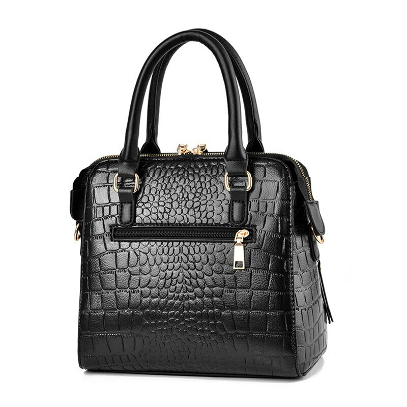 Luksusowa damska torba ze skóry krokodyla w stylu vintage