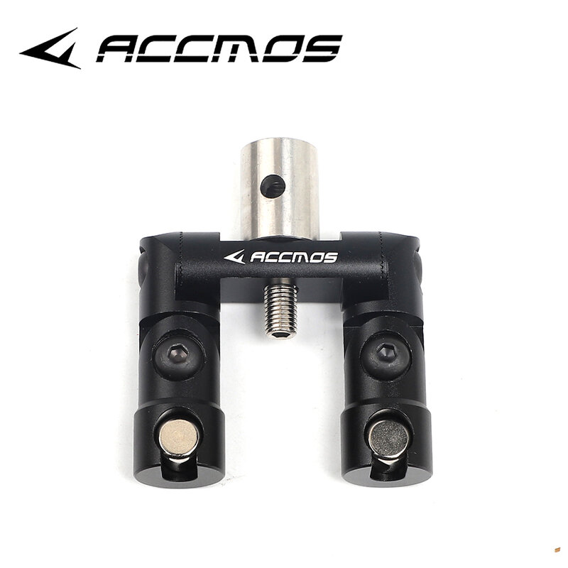 ACCMOS stabilizzatore per asta di prua a sgancio rapido regolabile con montaggio a V su un lato singolo per accessori per arco composto
