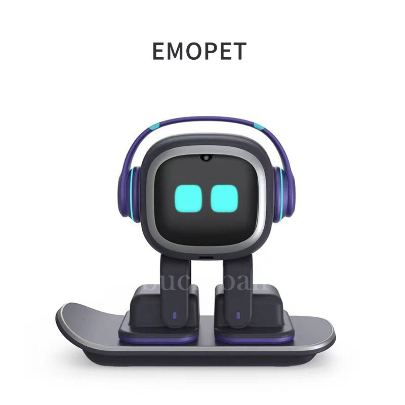 Emo หุ่นยนต์สัตว์เลี้ยงอัจฉริยะหุ่นยนต์อัจริยะอนาคต Ai รถแข่งของเล่นด้วยเสียงหุ่นยนต์อัจฉริยะตั้งโต๊ะ PVC หุ่นยนต์สหายสำหรับเด็กของขวัญวันคริสต์มาส