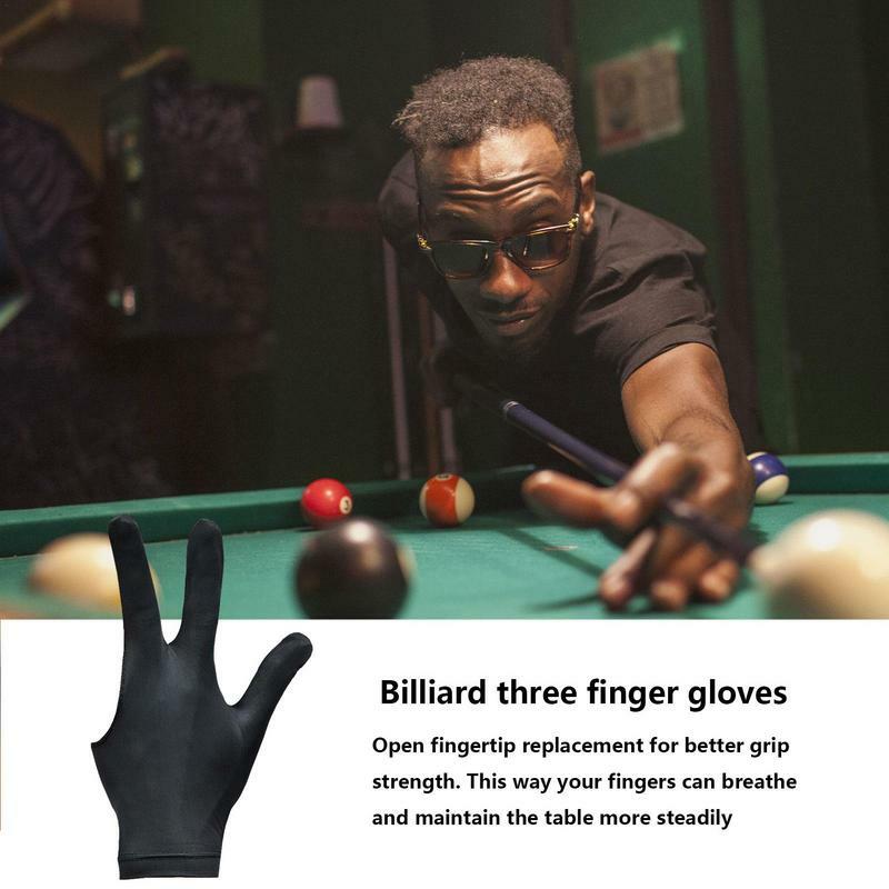 Billiards Pool Gloves Unisex Pool Gloves For Billiards Spandex Material Sports Accessories For Billiard Professions And Novices