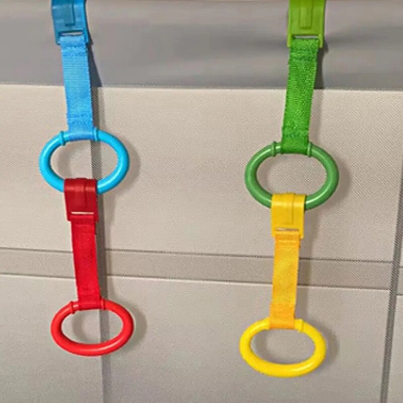 PmotLearn to Stand Bed Rings for Playpen, CPull Hooks, Baby Toys, Rib Ring, Use Hooks
