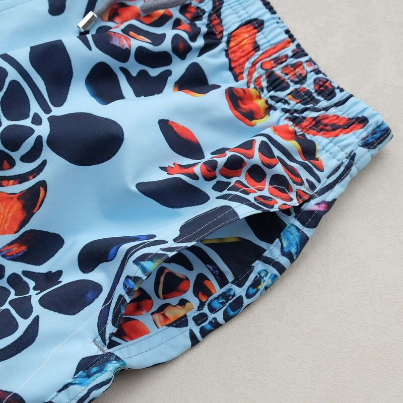 2024 New High Quality Men'S Beach Quick Dry Board Shorts Turtles Printed Swimwear Surfs Swim Trunks With Inside Net Layer