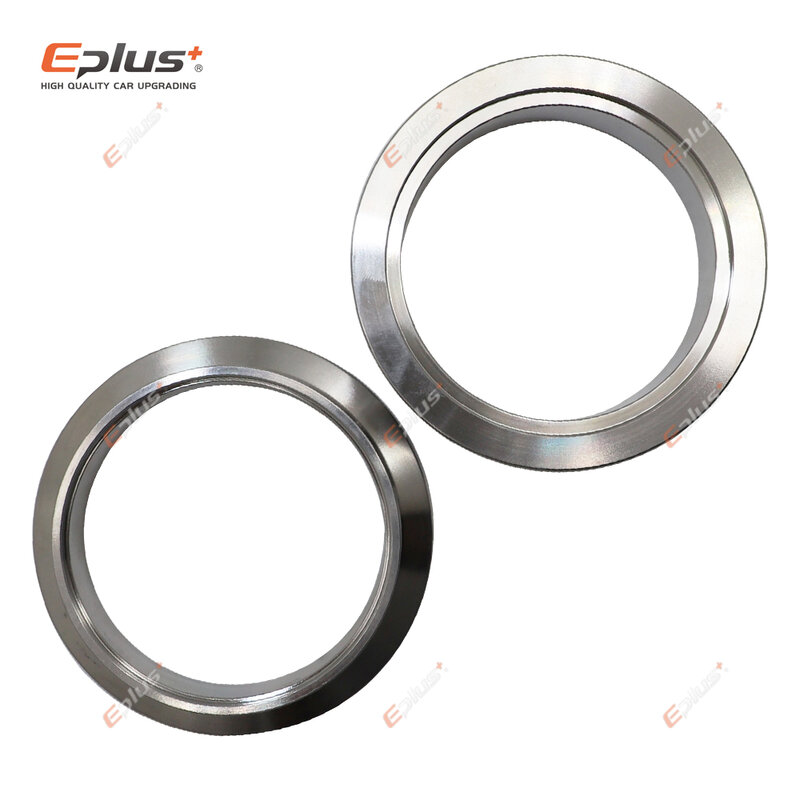 Eplus Car 304 Stainless Steel V Band Clamp Turbo Exhaust Pipe Vband Clamp Male Female Flange V Clamp Kits Universal
