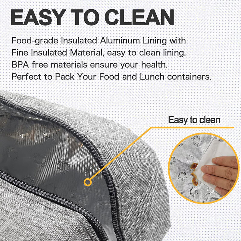 Tas pendingin terisolasi portabel tas makan siang Tote untuk makanan piknik wanita perjalanan pengatur Sarapan termal tas penyimpanan tahan air