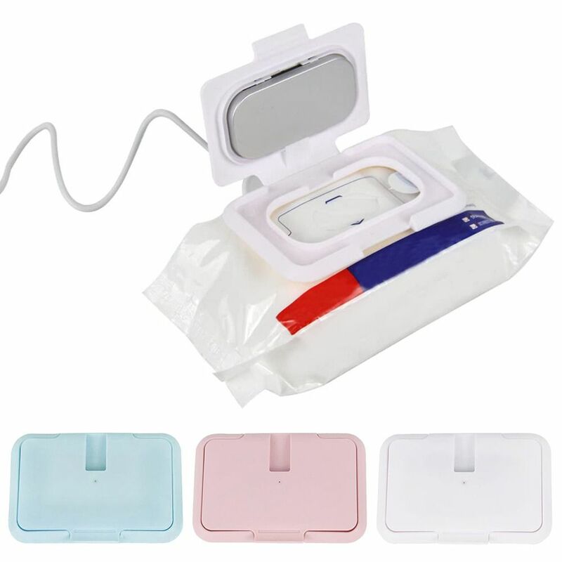 USB Portable Baby Wipes Heater Thermal Warm Wet Towel Dispenser Napkin Heating Box Cover Universal Mini Tissue Paper Warmer