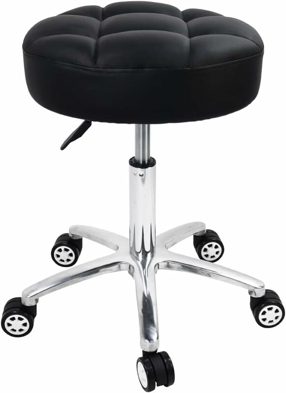 Вращающиеся стулья, более толстые стулья, 360 °, вращающийся стул с колесами, гидравлический подъемник, регулируемый по высоте стул