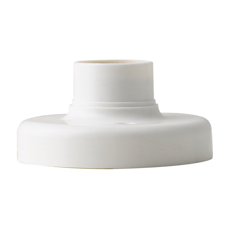 Base de fijación de bombilla LED en espiral, enchufe de rosca E27, lámpara de techo blanca, 1 unidad por lote