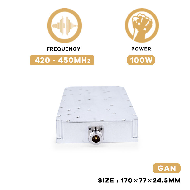 100w 420 450-mhz gan anti drone modul rf pa leistungs verstärker fpv uav jamming system C-UAS lösung für drohne