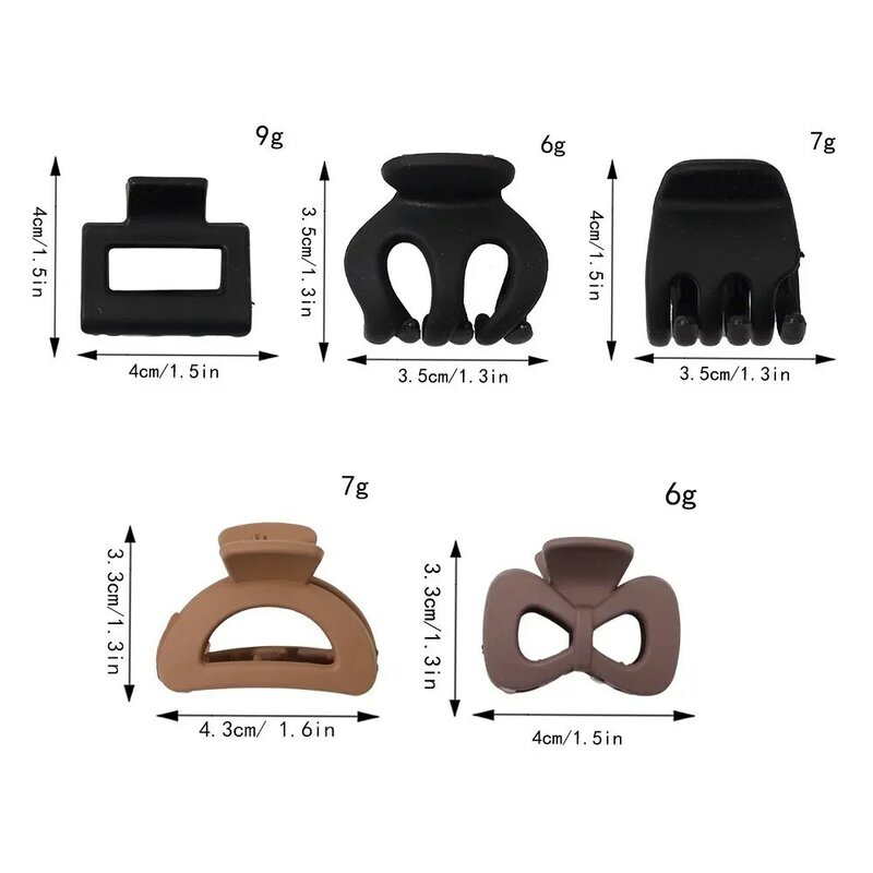 New Fashion Small Geometry  Solid Colorr Clip Hairpin Barrettes for Women Girl Accessories Headwear Hair Claw Wholesale