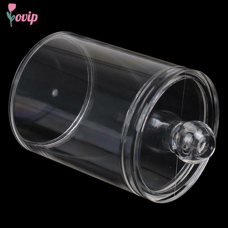 Boîte de rangement en acrylique transparent monocouche 7x10cm, support transparent pour coton tiges anciers cosmétique maquillage
