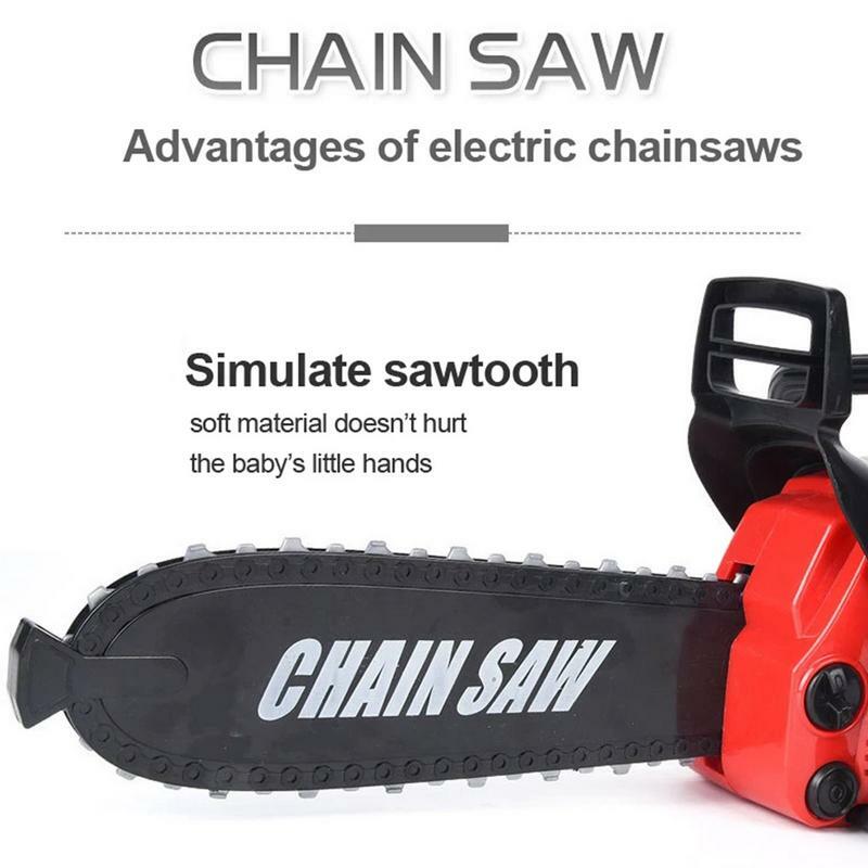 Fake Chainsaw Toy Mini Chainsaw Figurine Small Chainsaw Toy Outdoor Kids Series Simulation Mowing For Mini Garden Enthusiasts