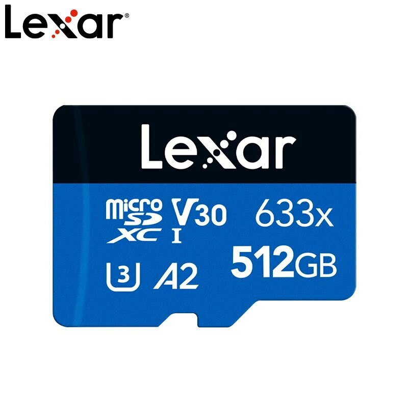 Lexar Oryginalna karta Micro SD 128GB 32GB 64GB 256GB 512GB Karty pamięci A1 A2 Class10 TF Flash Card do kamery sportowej Drone