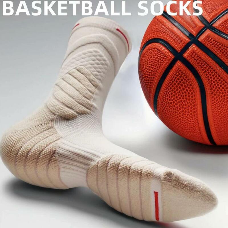 Мужские спортивные носки, женские дышащие компрессионные баскетбольные Носки для верховой езды, баскетбола, велоспорта, бега, хоккея, велоспорта, футбола S R3G0