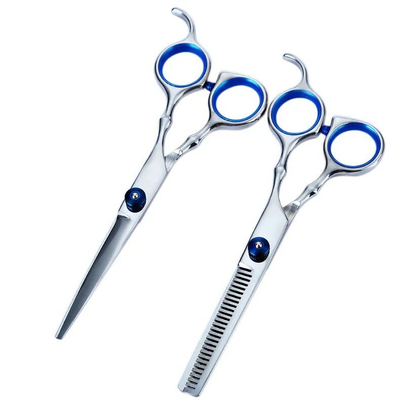 Professional Dog Grooming Scissors with Safety Round Tips,Heavy Duty Titanium Stainless Steel Up-Curved Pet Grooming Scissors