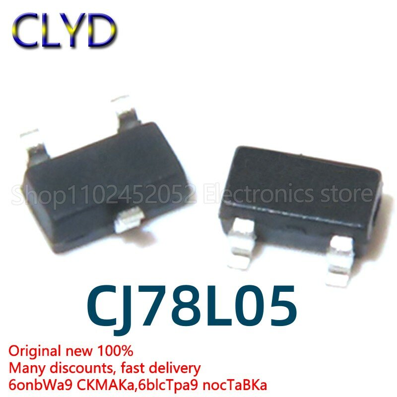 오리지널 칩 트랜지스터, CJ78L05, 78L05, SOT23, 스크린 인쇄, L05, 1PCs/로트