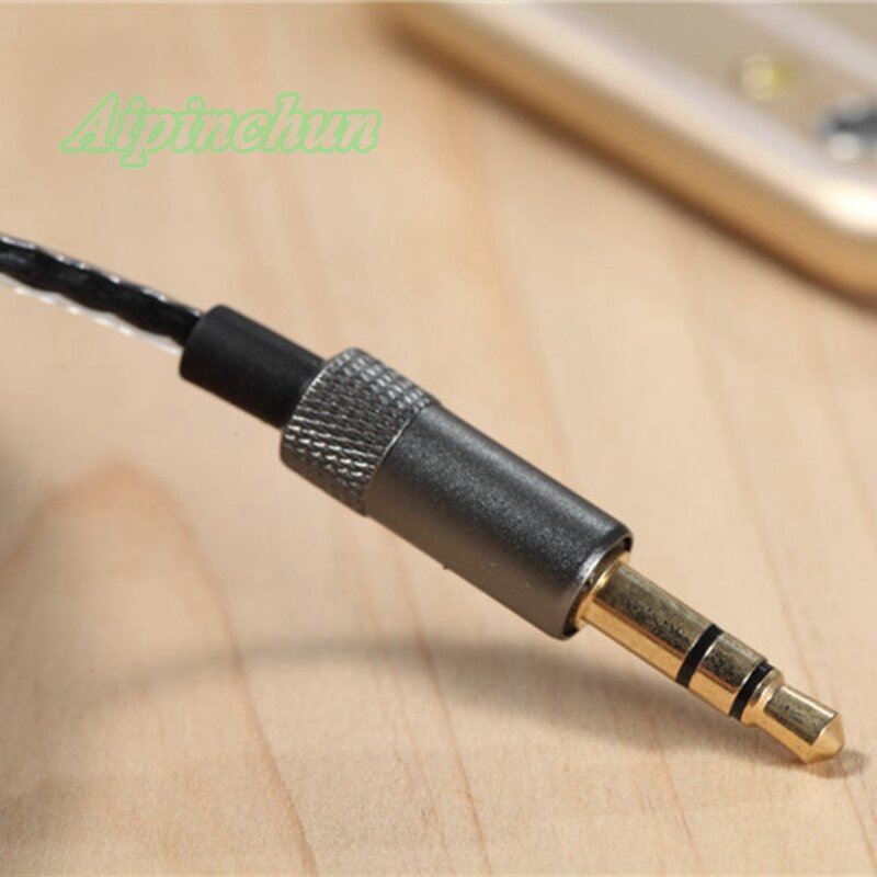 Aipinchun-Cable de repuesto para auriculares OFC, conector tipo línea de 3 polos, 3,5mm, para IE8 IE8i IE80
