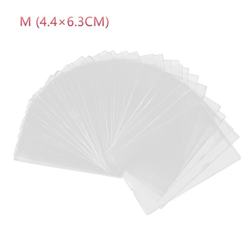 100Pcs Card Protective Sleeve Card Protector Transparent Cards Collection Holder