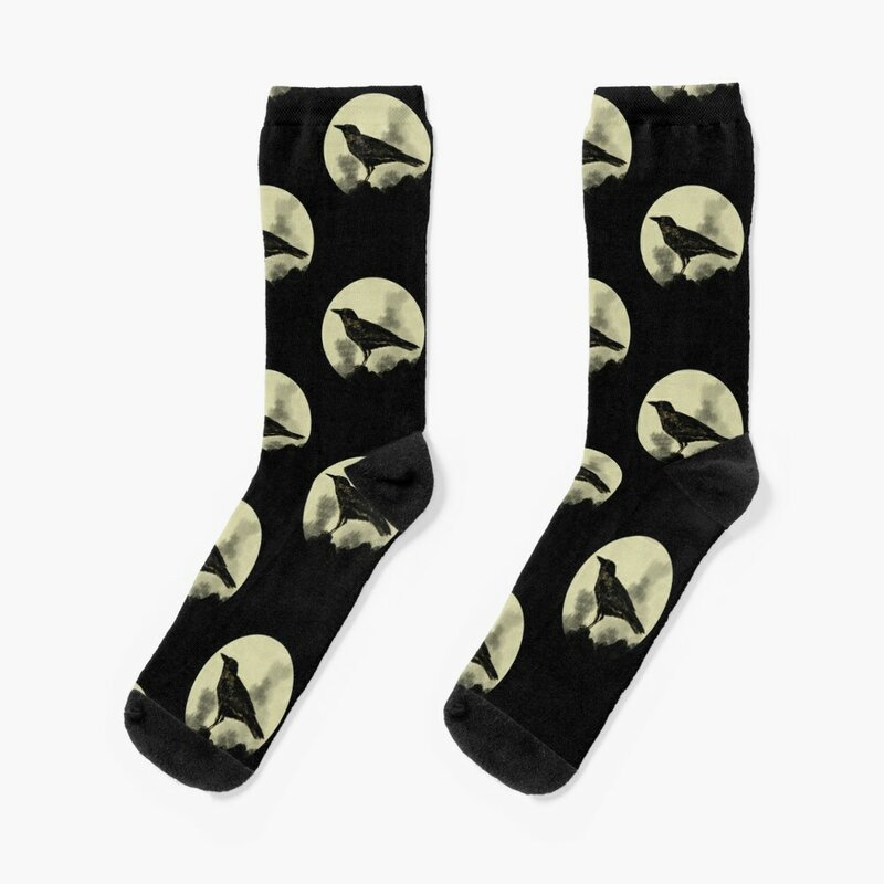 Crow calcetines geniales para hombre y mujer, medias de fútbol, ideas para regalo de San Valentín