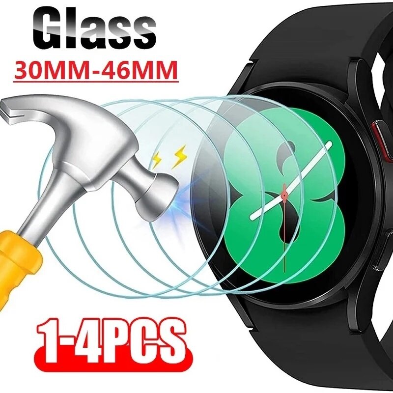 Vidro temperado para smartwatch relógio inteligente protetor 33mm 34mm 35mm 36mm 37mm 38mm 39mm 40mm 41mm 42mm 44mm 30mm-46mm filme