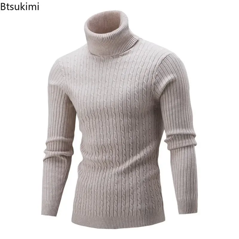 2024 maglione lavorato a maglia caldo da uomo dolcevita venduto pullover lavorati a maglia top maglione lavorato a maglia maglione maschile tutto abbinato maglione Casual