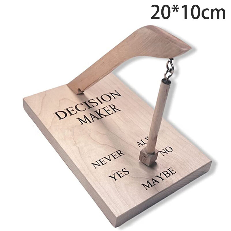 1Pc Wooden Decision-making Instrument Toy Tabletop Game Toys Home Ornament Swing Pendulums