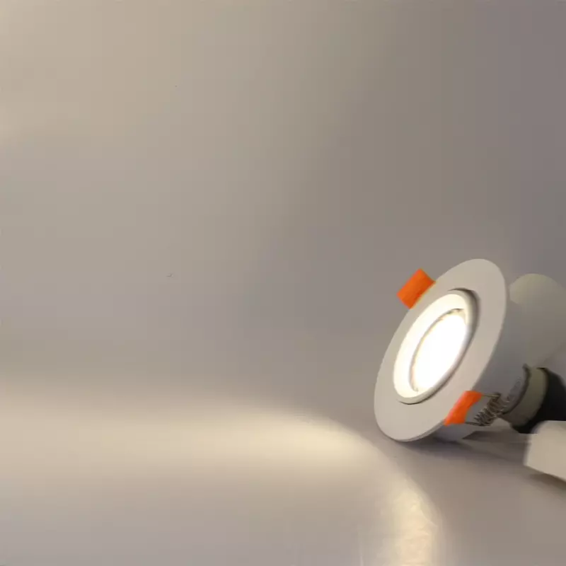 Spot Lumineux LED en Aluminium avec Bouton Avant Réglable, Luminaire de Plafond, 6W, GU10