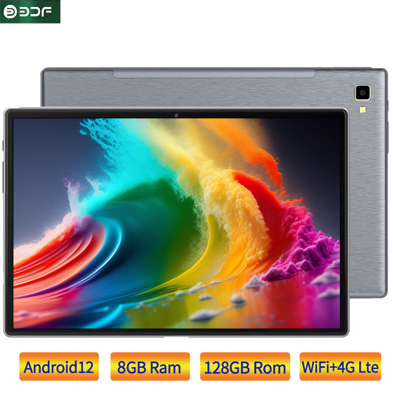 Tableta BDF Tab G10 con Firmware Global, Tablet con Android 12, 10,1 pulgadas, WiFi, 3G/4G, red Lte, ocho núcleos, 8GB, 128GB, Android 12