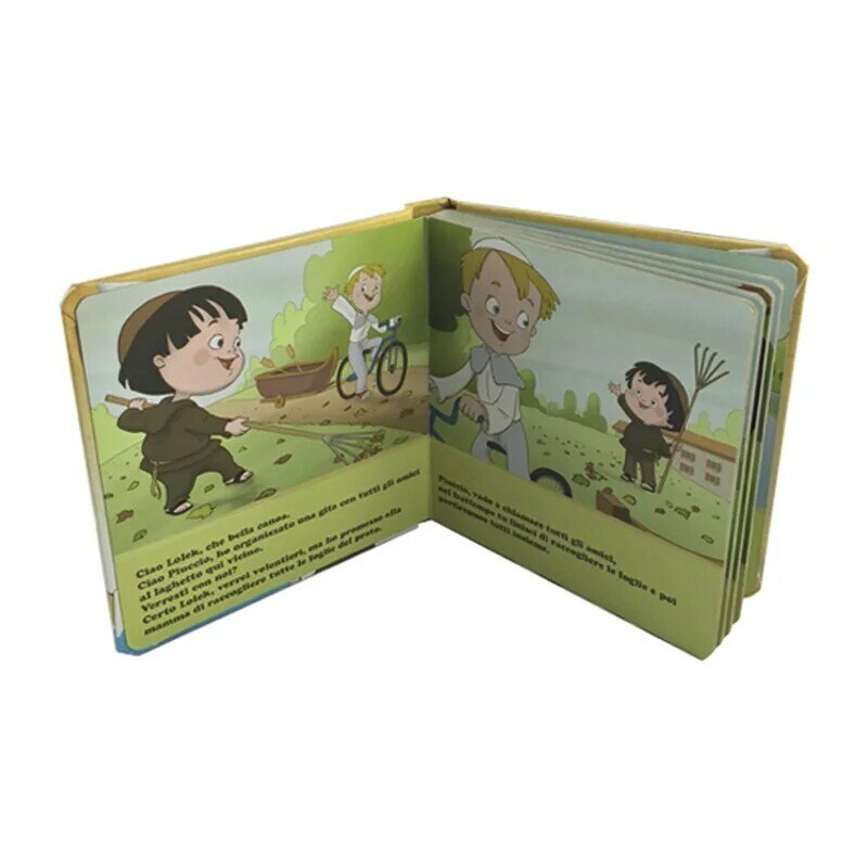 Stampa con copertina rigida inglese di fabbrica personalizzata utilizzata libri di storia educativi per bambini